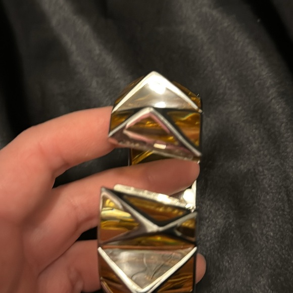 Authentic Angélique de Paris 925 Silver and Resin Statement Bracelet - Picture 4 of 8